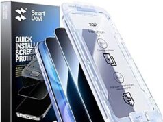 $4.85 – 2-Pack SmartDevil Quick Install Tempered Glass Screen Protector (for iPhone 16 / 16 Pro Max) + Free Shipping w/ Prime or on $35+ 2-Pack SmartDevil Quick Install Tempered Glass Screen Protector for iPhone 16 / 16 Pro Max