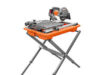 $189.99 – RIDGID 7″ Wet Tile Saw with Folding Stand R4031S. Factory Blemished. Free Shipping. ridgid wet tile saw product image
