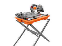 $189.99 – RIDGID 7″ Wet Tile Saw with Folding Stand R4031S. Factory Blemished. Free Shipping. ridgid wet tile saw product image