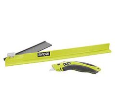 $14.99 – RYOBI LVT/LVP Cutting Guide and Knife Set FTR9000 – Factory Blemished. Free Shipping. RYOBI LVT/LVP Cutting Guide and Knife Set FTR9000 on Direct Tools Outlet