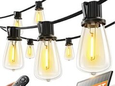 $11.99 – 54′ KYY Outdoor Waterproof Solar String Lights w/ Remote + Free Shipping 54' KYY Outdoor Waterproof Solar String Lights with Remote