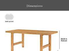 $74.00 – 70″ Better Homes & Gardens Adlin Rectangle Dining Table (Light Honey) $74 + Free Shipping 70" Better Homes & Gardens Adlin Rectangle Dining Table in Light Honey