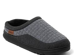 $9.99 – Dearfoams Cozy Comfort Men’s Lounge Clog Slippers Dearfoams Cozy Comfort Men's Lounge Clog Slippers in Dark Grey
