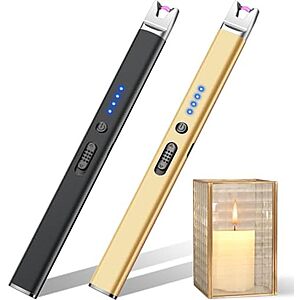 Deal on 2-Pack LcFun USB Rechargeable Plasma Arc Lighter at Amazon 2-Pack LcFun USB Rechargeable Plasma Arc Lighter in various colors