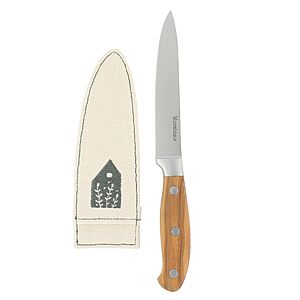 Bloomhouse Boning Utility Kitchen Knife on Amazon Deal 5 inch Bloomhouse Boning Kitchen Knife with Olive Wood Handle