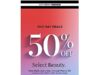 Kohl’s Sephora 50% Off Select Beauty Sale Kohl’s Sephora 50% off beauty products sale