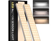 $8.99 – 2-Pack 13″ Auxoda Under Cabinet Lighting (3 Color Light) + Free Shipping w/ Prime or on $35+ 2-Pack Auxoda Under Cabinet Lighting in kitchen