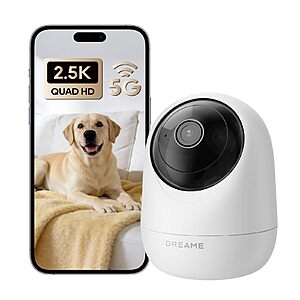 DREAME Indoor Pet Camera Deal DREAME 2.5K Indoor Pet Dog Camera