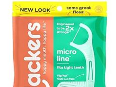 $13.10 – SnS, AC | 4 × 150-Count Plackers Micro Line Dental Floss Picks (Fresh Mint) (+$5 credit at Amazon) sns 1310 150count plackers product image