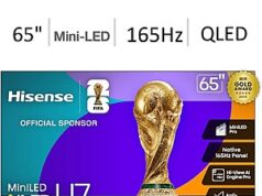 $699.99 – Hisense 65″ U75QG Series 165Hz 4K UHD Mini-LED QLED Smart TV (2025) Hisense 65" U75QG Series Smart TV