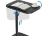 $18.00 – Prime Members: HUANUO Height Adjustment TV Tray w/ 360° Swivel & 90° Tilt (Black or Grey) prime members huanuo height product image