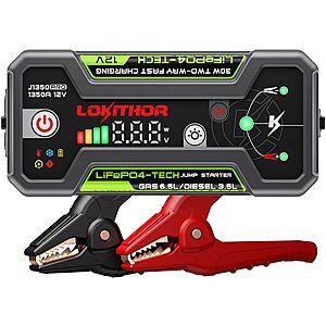 Amazon Deal: LOKITHOR J1350 PRO Jump Starter LOKITHOR J1350 PRO jump starter with ConnectMax