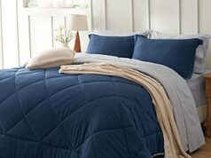 $24.59 – Prime: Bedsure Comforter Set (Navy): Queen , Full $26.39 + Free Shipping 7-Piece Bedsure Comforter Set (Navy) on Amazon