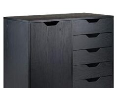 $89.99 – Winsome Wood Halifax Storage Cabinet (Black) + Free Shipping Winsome Wood Halifax Storage Cabinet in Black