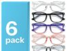 $11.98 – MIGSIR 6 Pack Blue Light Blocking Glasses for Women Men – Stylish Computer & Gaming Glasses, Fashion Square Frame Eyewear MIGSIR Blue Light Blocking Glasses Pack