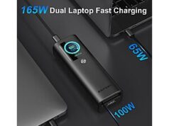 $40.00 – (prime) 165W (total) AsperX 20,000mAh (74Wh) Laptop Power Bank $40 + Free Shipping AsperX 20,000mAh Laptop Power Bank with Prime logo