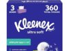 $4.88 – 3-Pack 120-Count Kleenex Ultra Soft 3-Ply Facial Tissues ($1.62 each) w/ S&S + Free Shipping w/ Prime or on $35+ 3-Pack 120-Count Kleenex Ultra Soft 3-Ply Facial Tissues