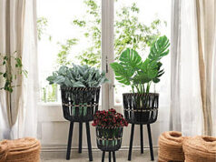$39.99 – 3-Piece Bayou Breeze Neutral Boho Wicker Planter Stand Set (Black) + Free Shipping 3-Piece Bayou Breeze Neutral Boho Wicker Planter Stand Set in black