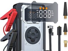 $39.99 – Dyeetic 5000A Portable Car Jump Starter with 150PSI Air Compressor + Free Shipping Dyeetic 5000A Portable Car Jump Starter