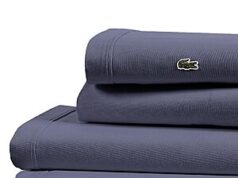 $33.60 – 4-Piece Lacoste 100% Cotton Percale Sheet Set (Queen, Vintage Indigo) + Free Shipping w/ Prime or on $35+ 4-Piece Lacoste 100% Cotton Percale Sheet Set in Vintage Indigo