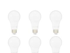 $9.97 – 6-Pack Amazon Basics Dimmable A19 15W (100W Equivalent) LED Light Bulbs (1600 Lumens, 2700K) + Free Shipping w/ Prime or on $35+ 6-Pack Amazon Basics Dimmable A19 LED Light Bulbs