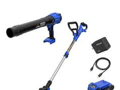 $99.00 – $99: Kobalt 24-volt Cordless Battery String Trimmer and Leaf Blower and Combo Kit 3 Ah (Battery Included) (Charger Included) at Lowe’s kobalt 24volt cordless battery product image