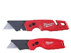$15.97 – Milwaukee Fastback 6.87 in. Press and Flip Folding Utility Knife Set Red 2 pk ACE Hardware free pickup Milwaukee Fastback 6.87 in. Press and Flip Folding Utility Knife Set Red 2 pk