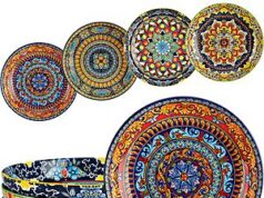 $28.19 – Prime: 4-Piece 42-Oz vancasso Porcelain Bohemian Style Serving Bowls + Free Shipping Four vancasso porcelain bohemian style serving bowls on a table