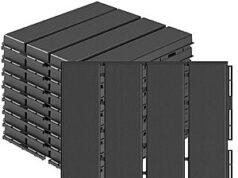 $12.99 – 9-Pack Goovilla 12″x12″ Waterproof Interlocking Outdoor Deck Tiles (Various) + Free Shipping Goovilla 9-Pack Waterproof Interlocking Outdoor Deck Tiles