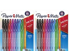 $5.68 – 2-Pack 18ct. ea. Paper Mate InkJoy 100ST Ballpoint Pens, Medium Point w/s&s + Free Shipping w/ Prime or on $35+ 2-Pack Paper Mate InkJoy 100ST Ballpoint Pens, Medium Point on sale at Amazon