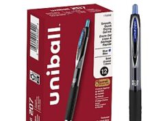 $9.19 – uniball 207 Retractable Gel Pens, Bold Point (1.0mm), Blue, 12 Pack Uniball 207 Retractable Gel Pens in blue