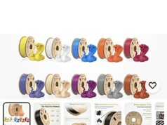 $145.54 – Reality Hyper PLA 1KB Filament 10 Rolls for (as low as $9.12/roll w/ code) reality hyper pla 1kb product image
