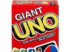 $8.24 – Giant UNO Family Card Game + Free Shipping w/ Prime or on orders over $35 Giant UNO Family Card Game