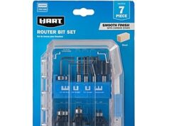 $13.00 – HART 7-Piece Decorative Router Bit Set with Modular Storage Case $13 HART 7-Piece Decorative Router Bit Set in a modular storage case