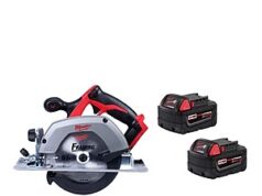 $199.00 – Milwaukee M18 18V Lithium-Ion Cordless 6-1/2 in. Circular Saw w/ (2) M18 5.0 Ah Batteries $199 Milwaukee M18 circular saw with two batteries