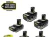 $199.00 – RYOBI ONE+ 18V HP Batteries: 4x 4.0Ah + 1x 2.0Ah + Charger $199 + Free S&H ryobi one 18v batteries product image