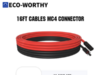 $12.00 – ECO-WORTHY 16ft 11AWG Solar Panel Adaptor Kit Tool Extension Wire w/ MC4 Connector (16ft Red + 16ft Black) $12 + Free Shipping ECO-WORTHY Solar Panel Adaptor Kit Tool Extension Wire with MC4 Connectors
