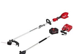 $349.00 – Milwaukee M18 FUEL 18V 16 in. Brushless Cordless Battery Powered QUIK-LOK String Trimmer 8.0 Ah FORGE Kit w/ Pole Saw Attachment Milwaukee M18 FUEL Cordless String Trimmer with Pole Saw Attachment