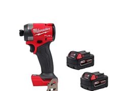 $199.00 – Milwaukee M18 FUEL 18V Lithium-Ion Brushless Cordless 1/4 in. Hex Impact Driver w/ (2) M18 5.0 Ah Batteries $199 Milwaukee M18 FUEL Impact Driver with two batteries