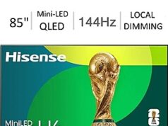 $799.99 – Hisense 85″ U65QF Series 144Hz Mini-LED QLED 4K Smart TV (2025) @ Best Buy/Amazon Hisense 85" U65QF Series 4K Smart TV