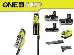 $199.00 – $199: RYOBI ONE+ HP 18V Kit w/ (2) 4.0 Ah Batteries, 2.0 Ah Battery, Charger, & ONE+ HP Stick Vacuum at HomeDepot RYOBI ONE+ HP 18V Kit with batteries, charger, and stick vacuum