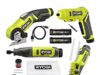$129.00 – RYOBI USB Lithium 4-Tool Combo Kit with Screwdriver, Glue Pen, Rotary Tool, Power Cutter, (2) Batteries, and Charger +2 free batteries $129 RYOBI USB Lithium 4-Tool Combo Kit with Screwdriver, Glue Pen, Rotary Tool, Power Cutter, Batteries, and Charger