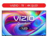 $398.00 – 75″ Vizio Quantum 4K QLED HDR Smart TV (VQD75M-08) + Free Shipping w/ Walmart+ or on $35+ 75" Vizio Quantum 4K QLED HDR Smart TV