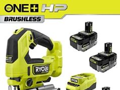 $199.00 – $199: RYOBI ONE+ HP 18V Brushless Cordless Jig Saw Kit with (2) 4.0 Ah Batteries, 2.0 Ah Battery, and Charger at HomeDepot RYOBI ONE+ HP 18V Brushless Cordless Jig Saw Kit with accessories