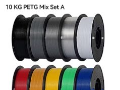 $56.75 – KINGROON 10KG Mix color PETG Filament after coupon KINGROON 10KG Mix color PETG Filament for 3D printing
