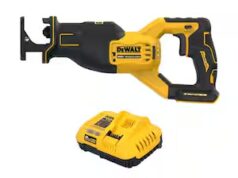 $249.00 – DeWalt 20V MAX Lithium-Ion Cordless Brushless Reciprocating Saw with 20V/60V MAX flexvolt 9.0 Ah Battery and Charger DeWalt 20V MAX Cordless Brushless Reciprocating Saw