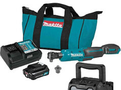 $149.99 – Makita 12V Max CXT Cordless 1/4-3/8 inch Ratchet and Bluetooth Speaker 2.0Ah Kit Makita 1/4-3/8 inch Ratchet and Bluetooth Speaker Kit