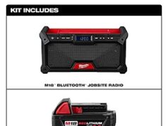 $199.00 – Milwaukee M18 18V Lithium-Ion Cordless Jobsite Radio w/ (2) M18 5.0 Ah Batteries $199 at Home Depot Milwaukee M18 Jobsite Radio with two batteries