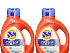 $19.62 – Deal: 2-Pack 92-Oz Tide Hygienic Clean Heavy 10X Duty Liquid Laundry Detergent ($0.81 each)+ Free Shipping w/ Prime or on $35+ 2-Pack 92-Oz Tide Hygienic Clean Heavy 10X Duty Liquid Laundry Detergent