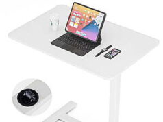 $42.99 – ZUNMOS Mobile Adjustable Height Sit-to-Stand Desk w/ Hidden Casters (3 Colors) + Free Shipping zunmos mobile adjustable height product image